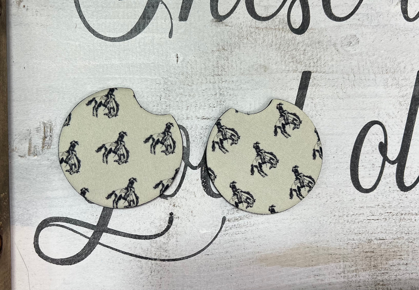 Bronc Car Coasters