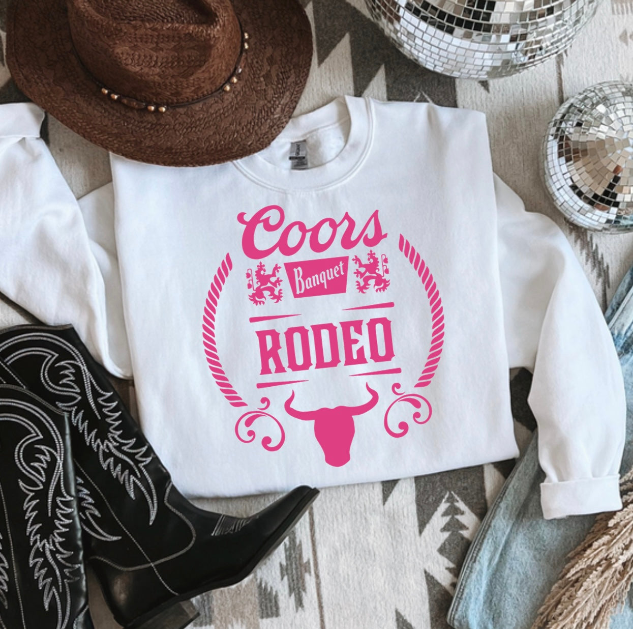 Pink Coors Crewneck