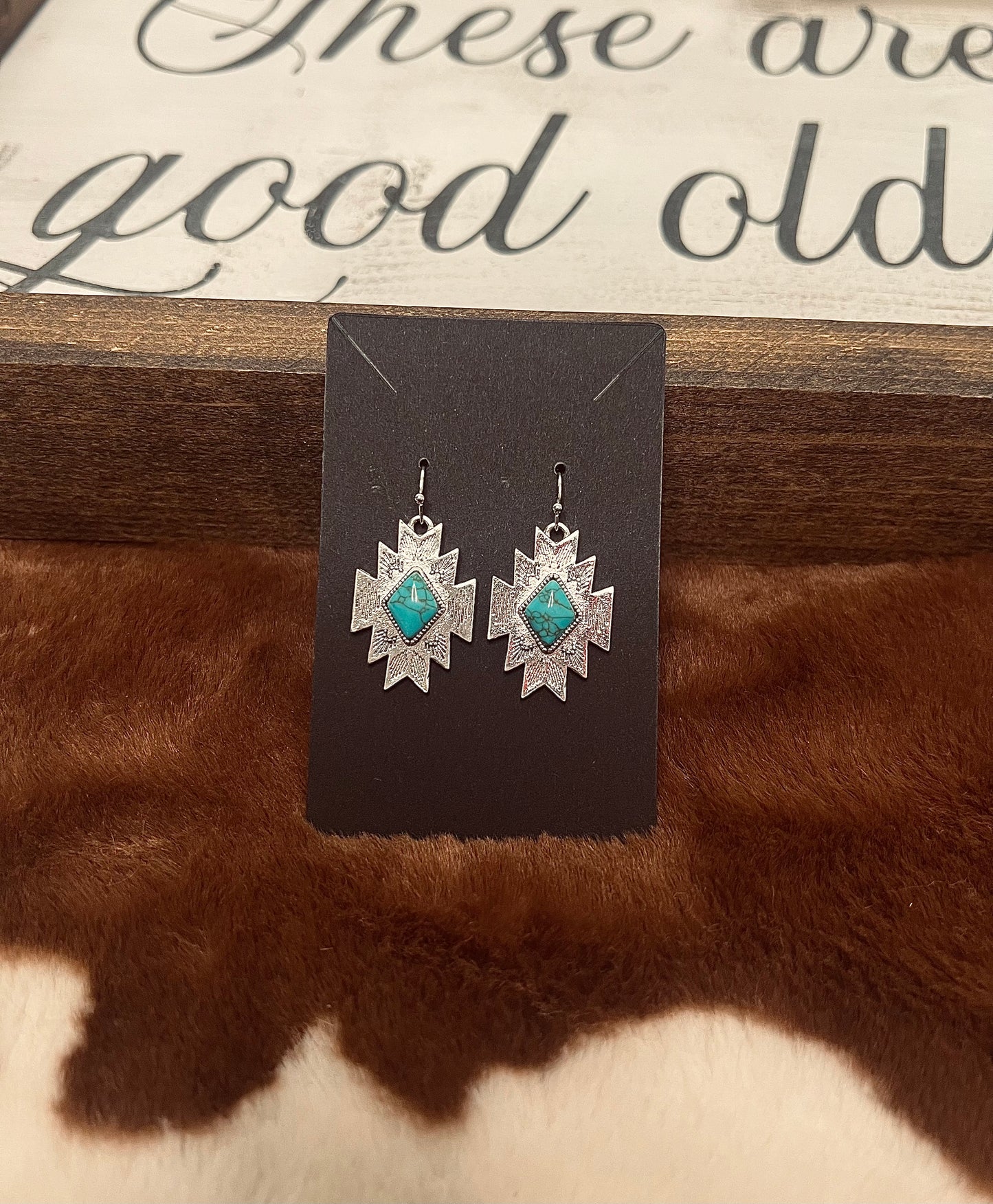 Boho Blues Dangle Earrings