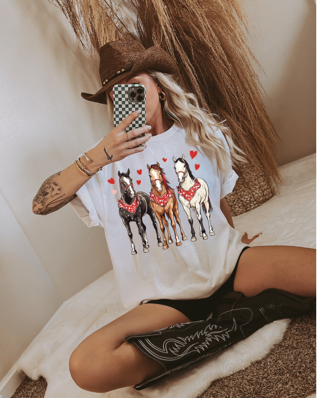 Blushing Horses Graphic