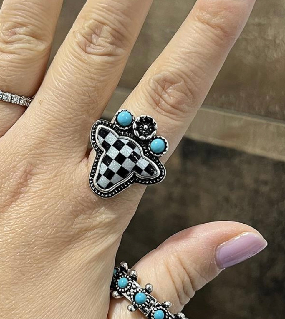 Checkered Cow Ring