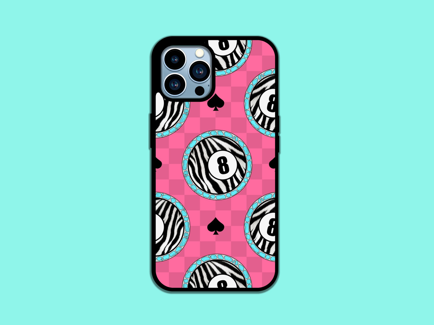 Zebra 8 Ball Phone Case