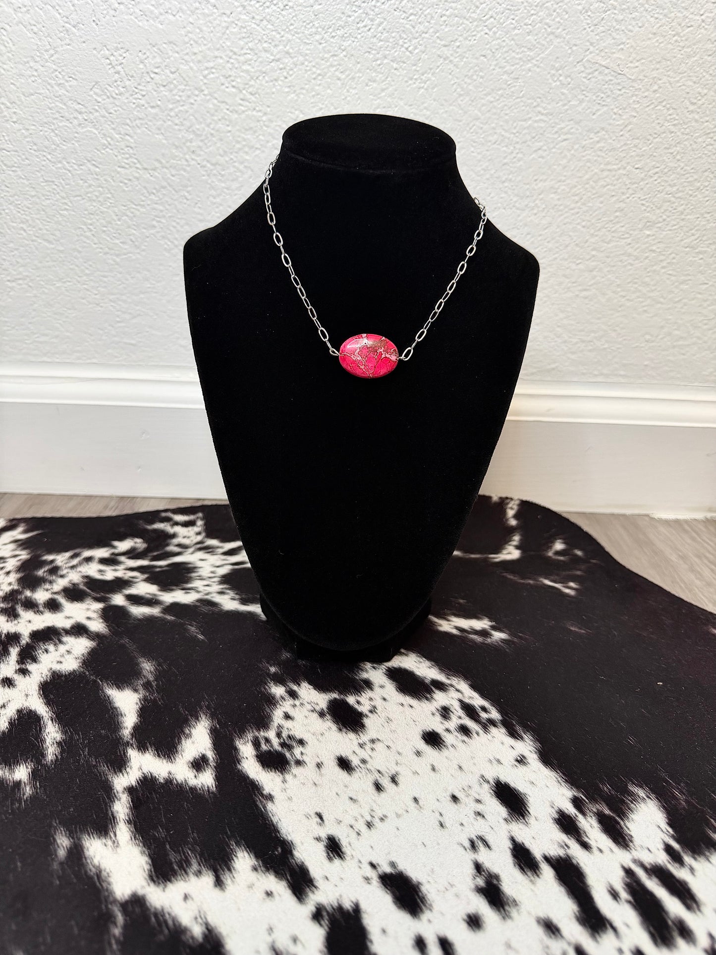Pink Variscite Choker