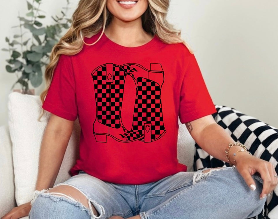 Flaming Boots Tee