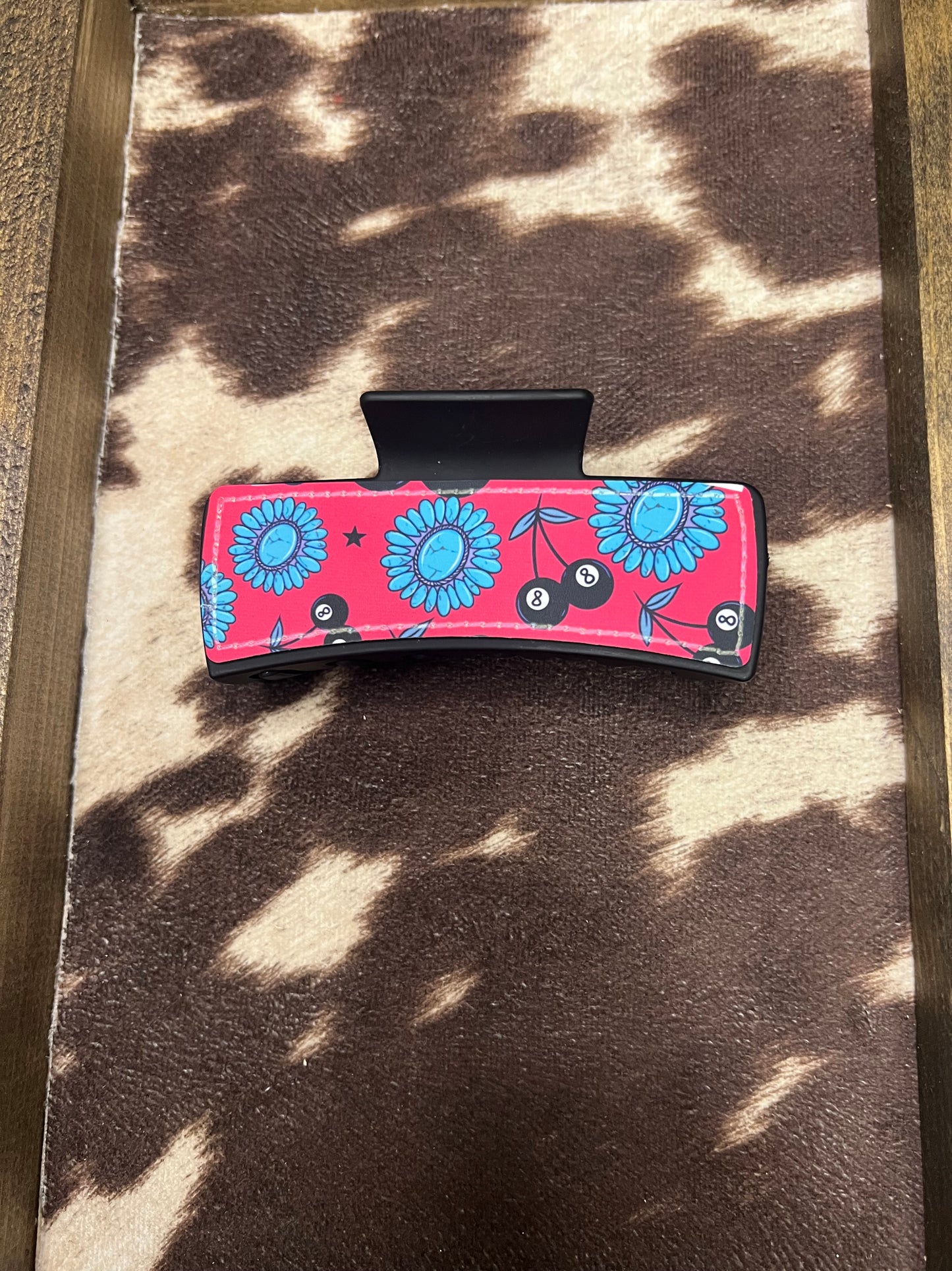 Red Punchy Claw Clip