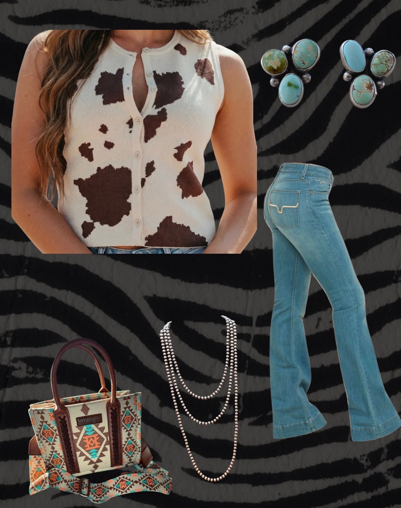 Desperado Cowprint Vest