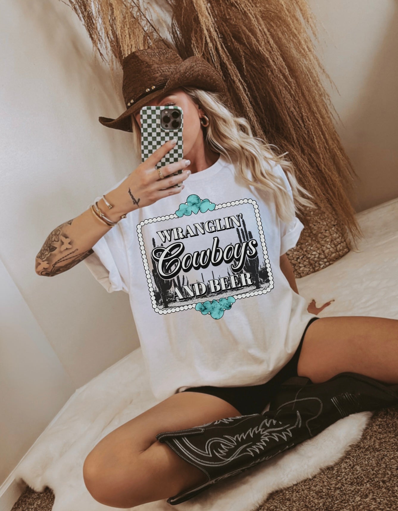 Cowboys & Beer Graphic Tee