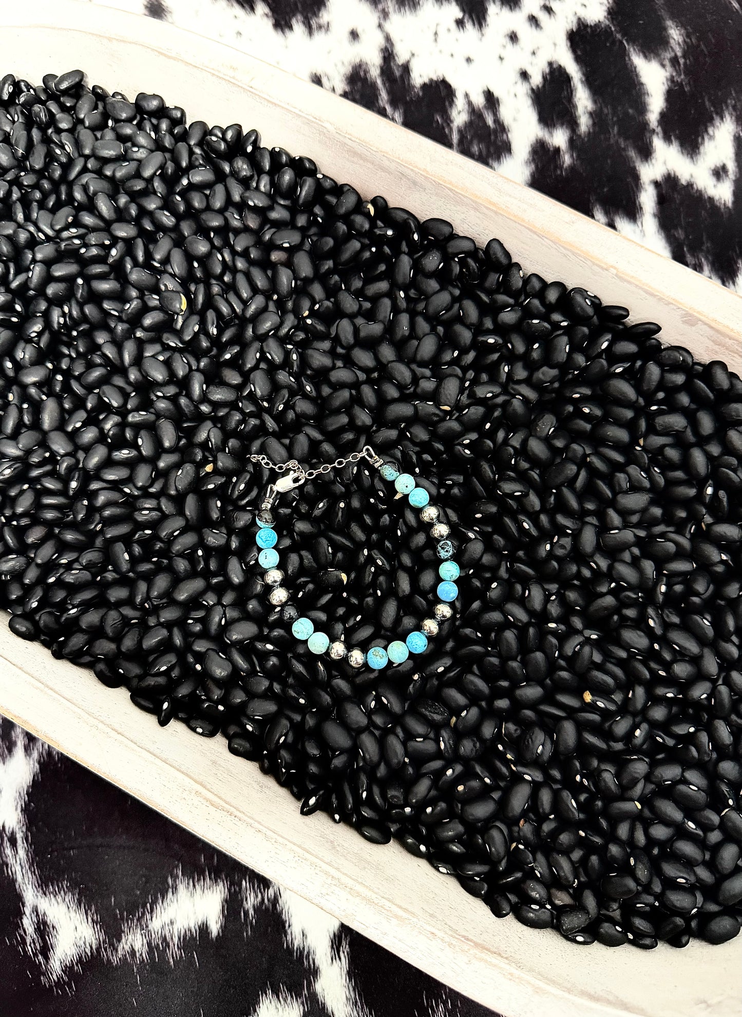 Sterling Silver & Blue Opal Bracelet