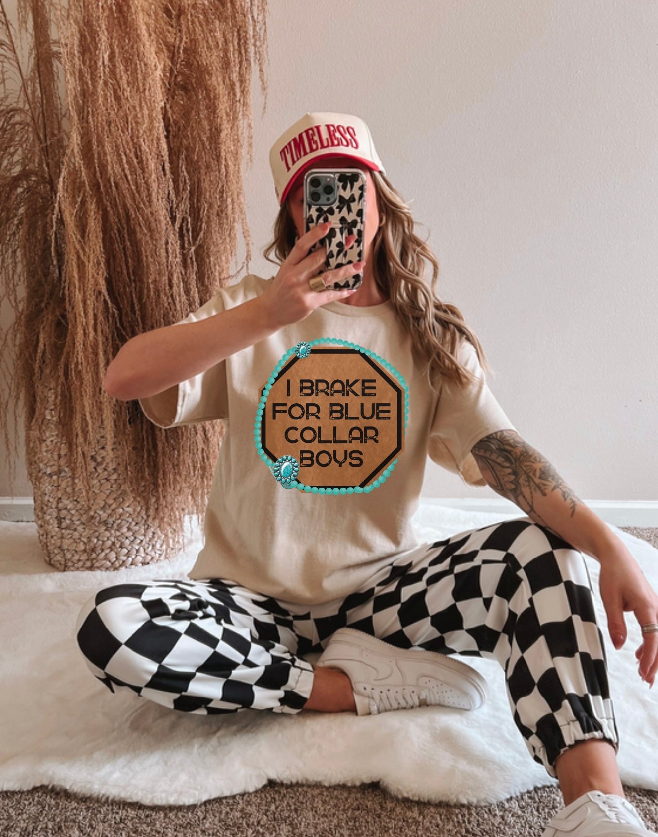 Brake For Blue Collar Boys Tee