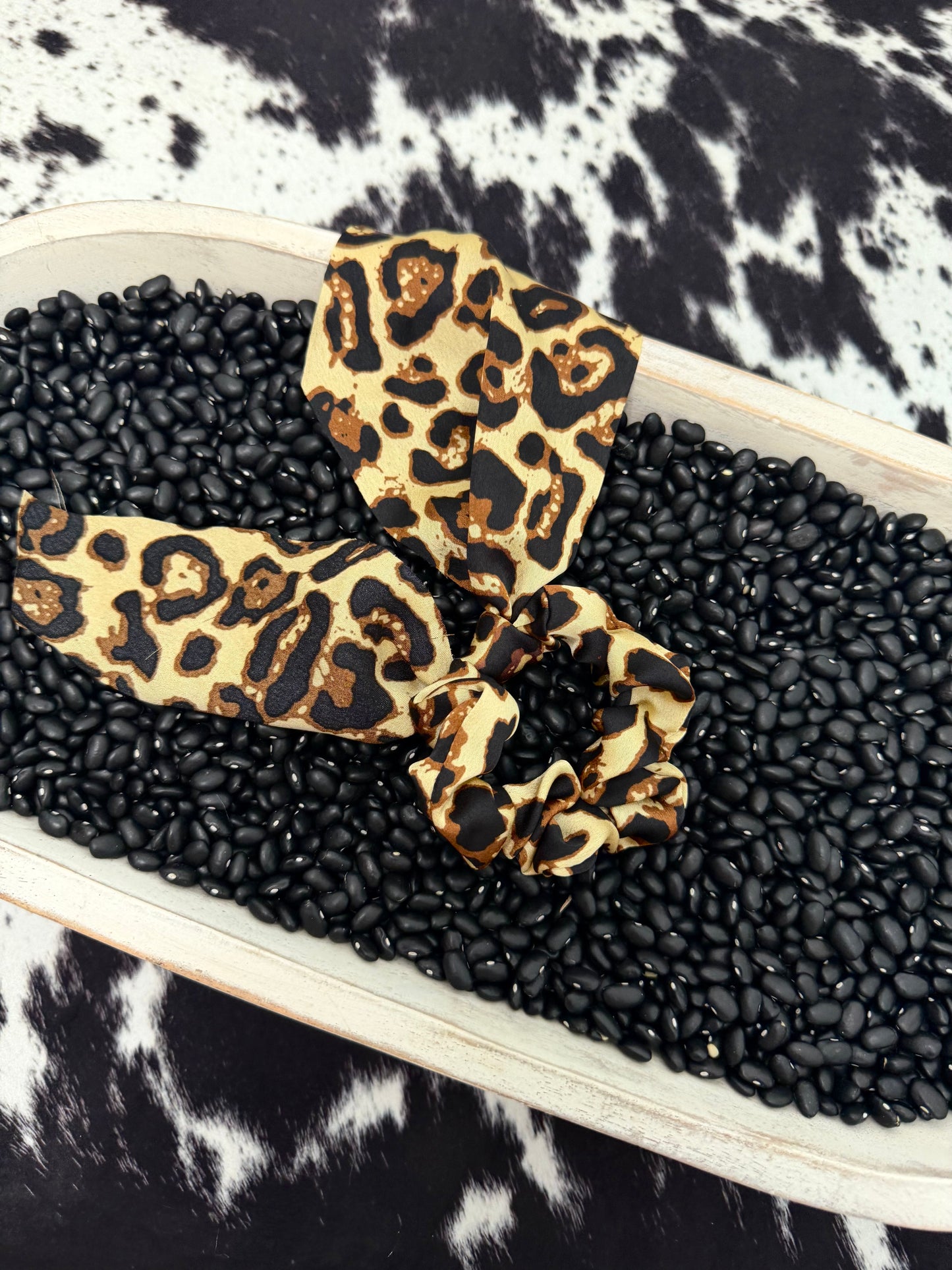 Cheetah Bow Scrunchie