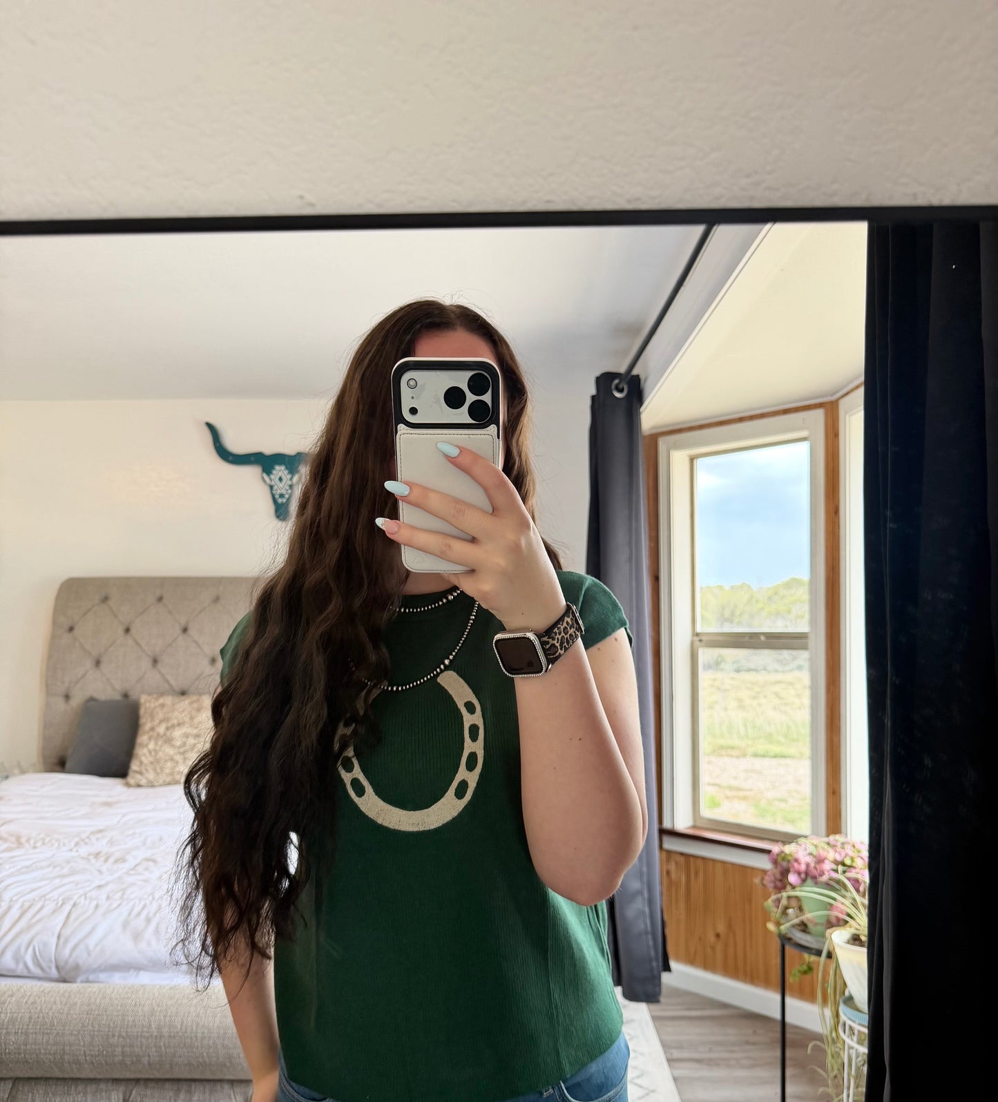 Cowgirl Horseshoe Sweater Top