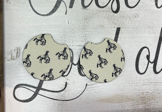 Bronc Car Coasters