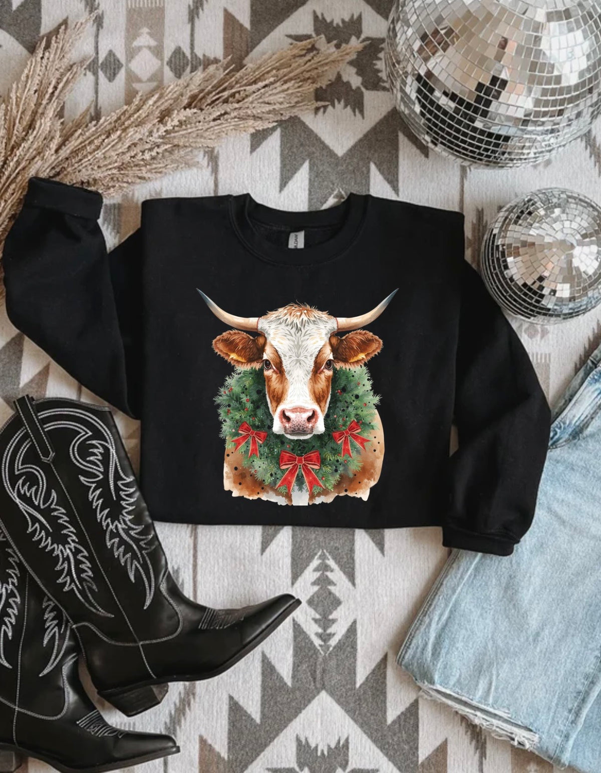 Christmas Wreath Crewneck