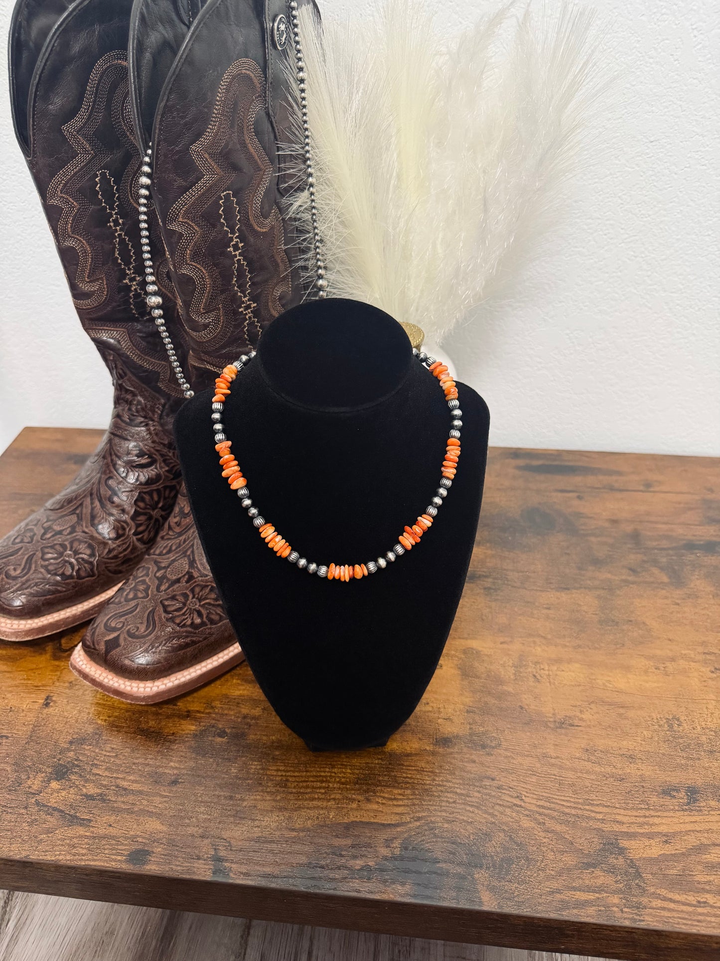 Orange Spiny Necklace