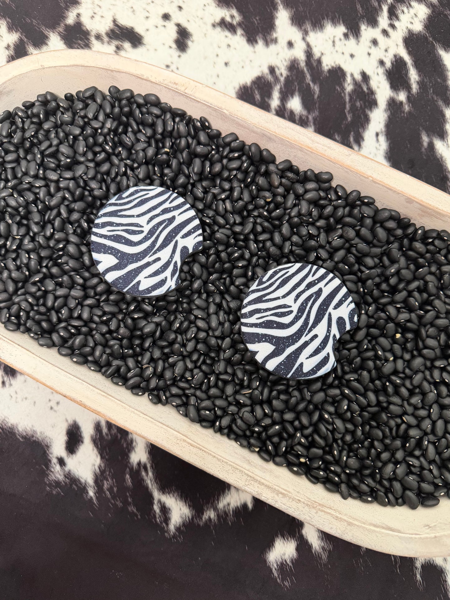 Zebra Car Coasters