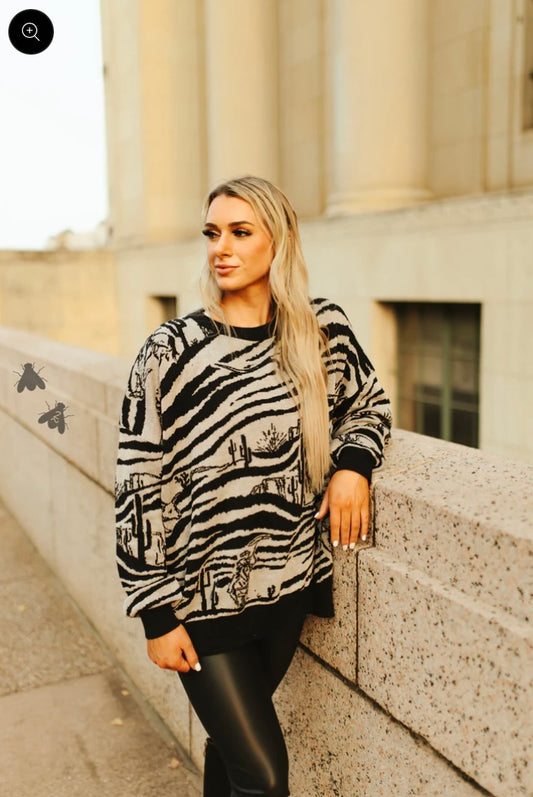 Wild West Zoo Sweater