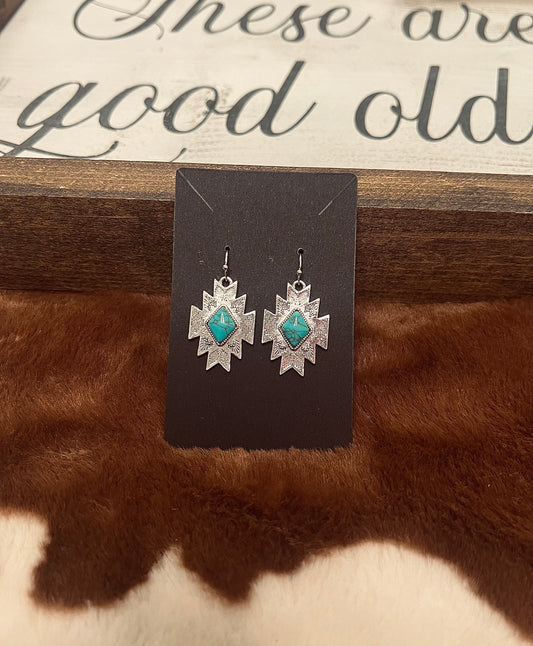 Boho Blues Dangle Earrings