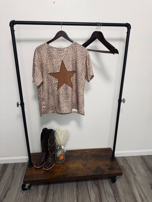 L Cheetah Tee
