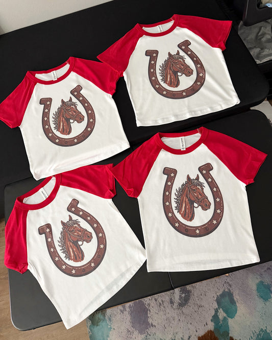 Horseshoe Baby Tee