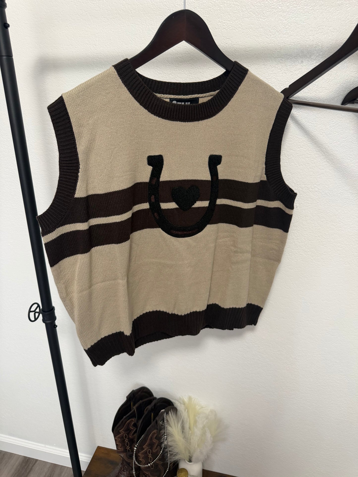 L/XL Horseshoe Sweater