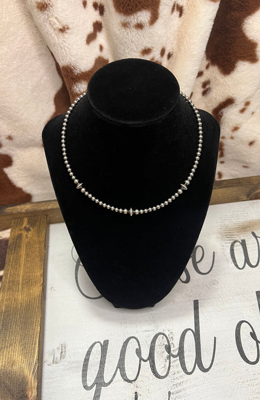 Sterling Silver Saucer Choker