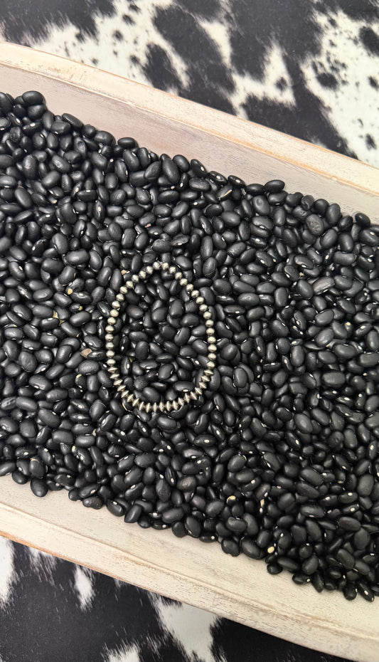 Sterling Silver Saucer Stretchy Bracelet