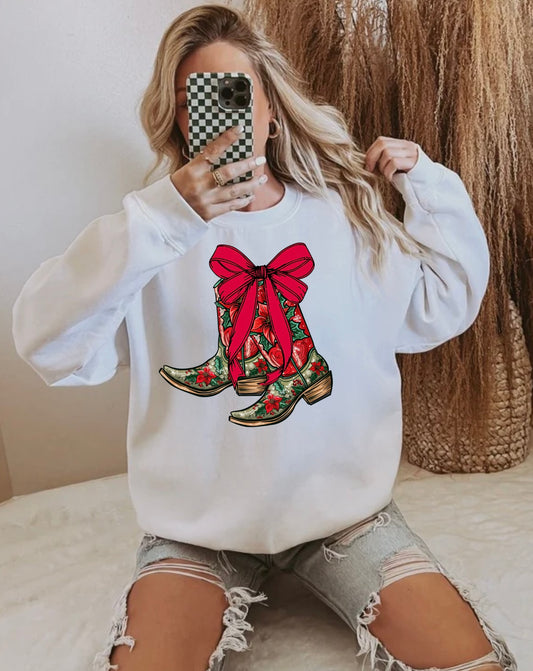 Festive Boots Crewneck