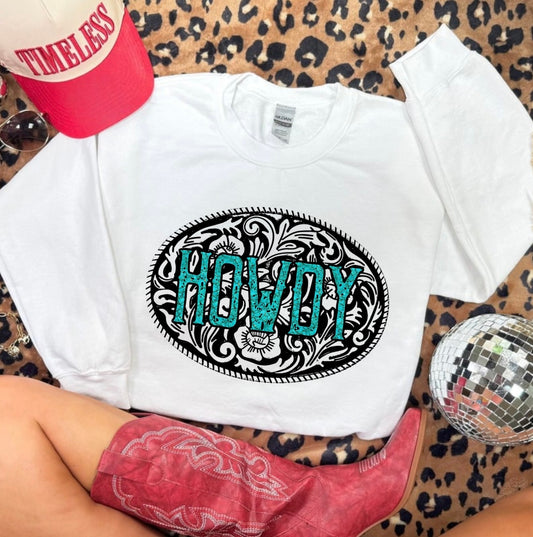 Tooled Howdy Crewneck