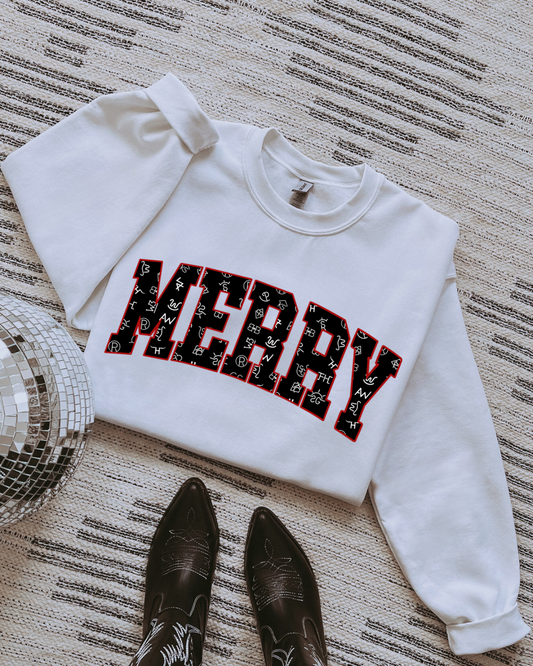 Branded Merry Crewneck