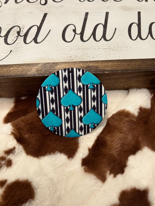Turquoise Spades Freshie