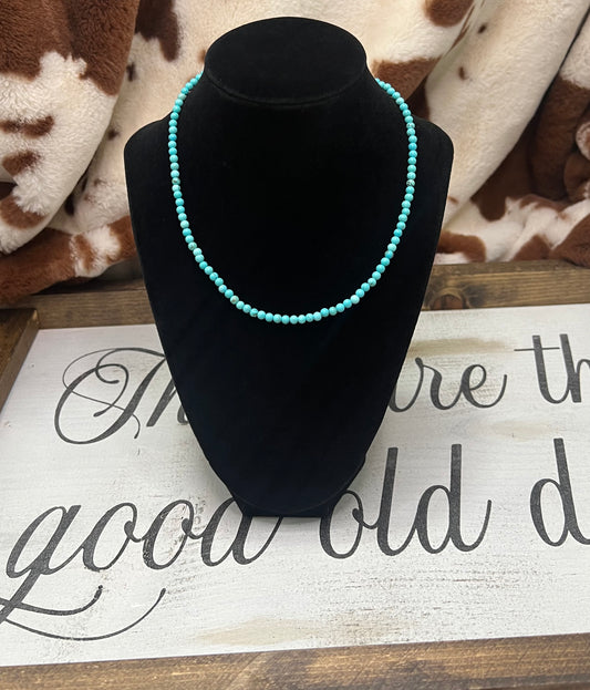 Turquoise Bead Necklace
