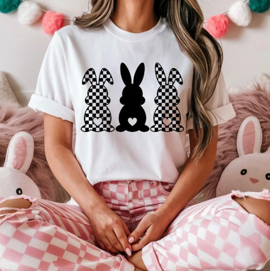 Checkered Bunnies Graphic