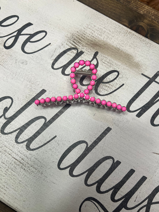Pink Claw Clip