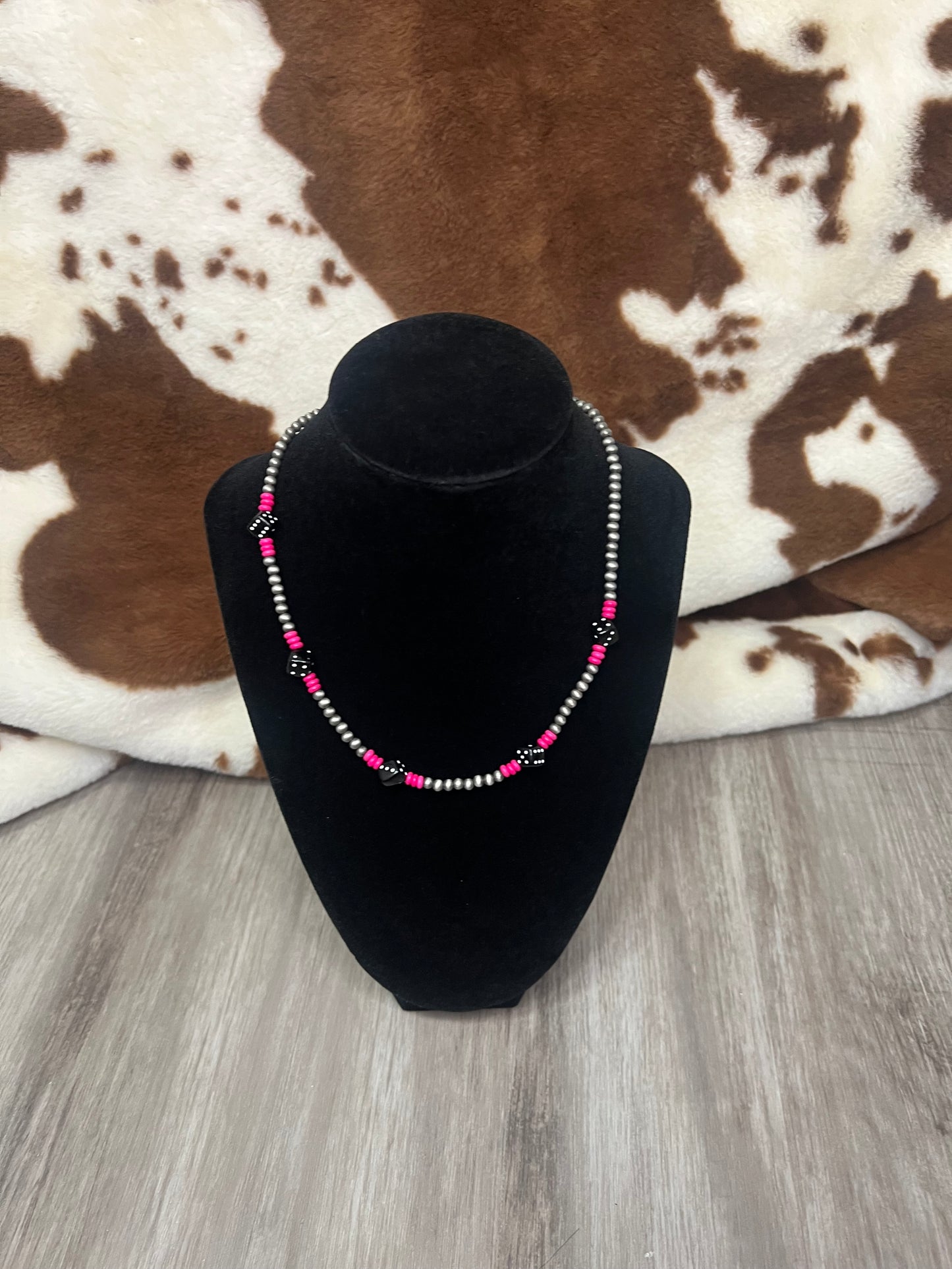 Beaded Dice Necklace