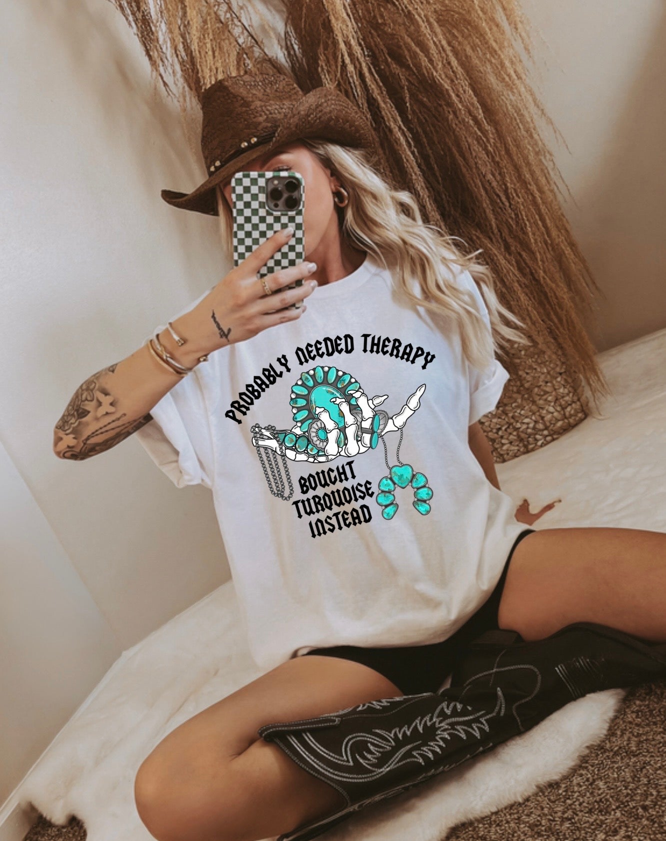 Turquoise Therapy Graphic Tee