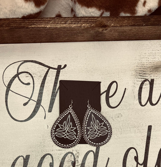 Boot Stitch Earrings