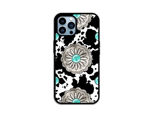 Cowhide Concho Phone Case