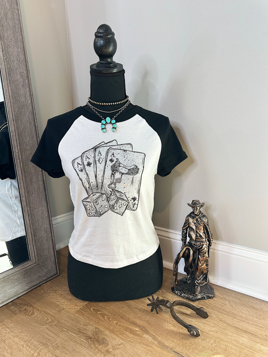 Deck of Cards Baby Tee
