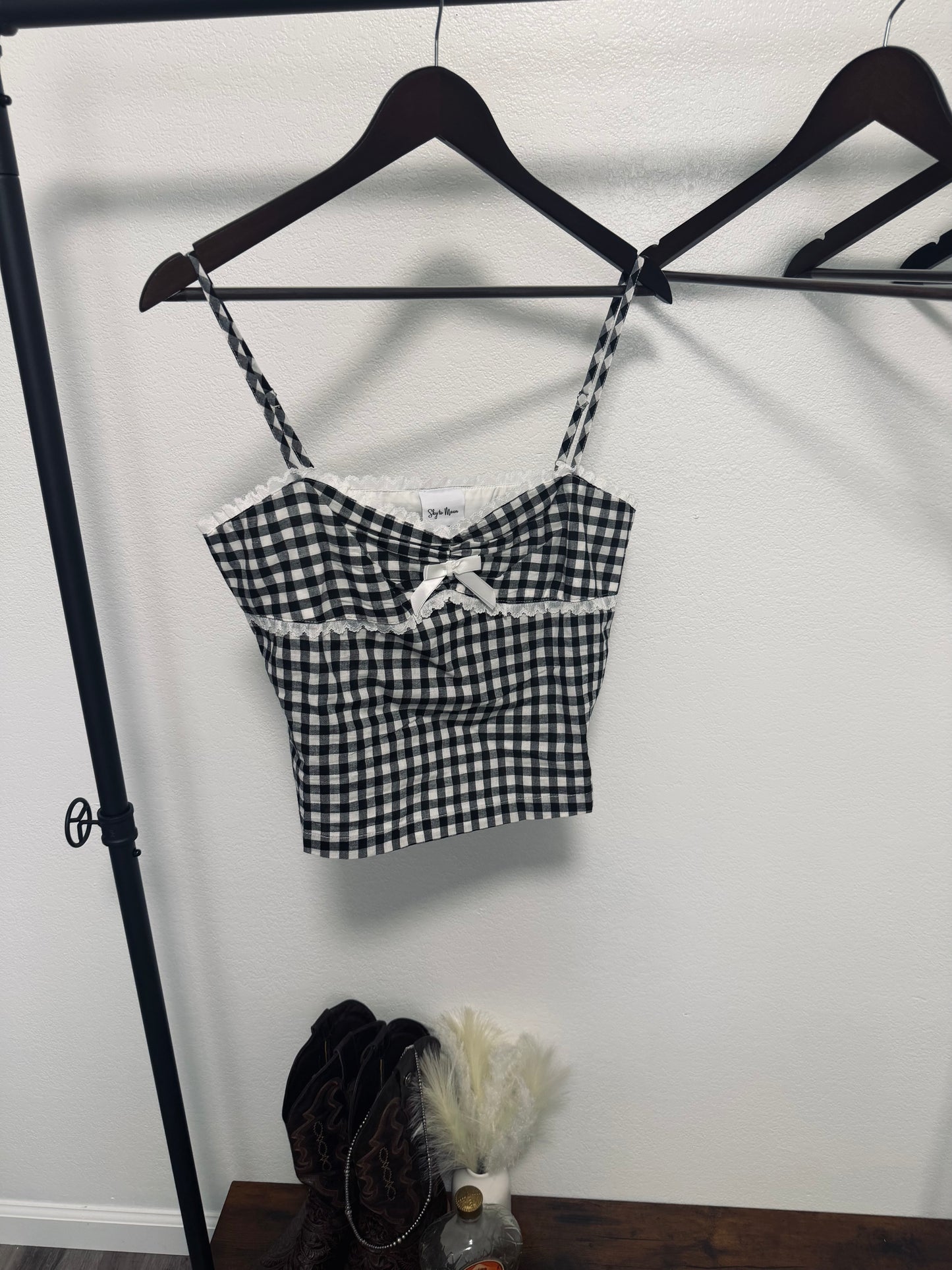 Gingham Cami Top