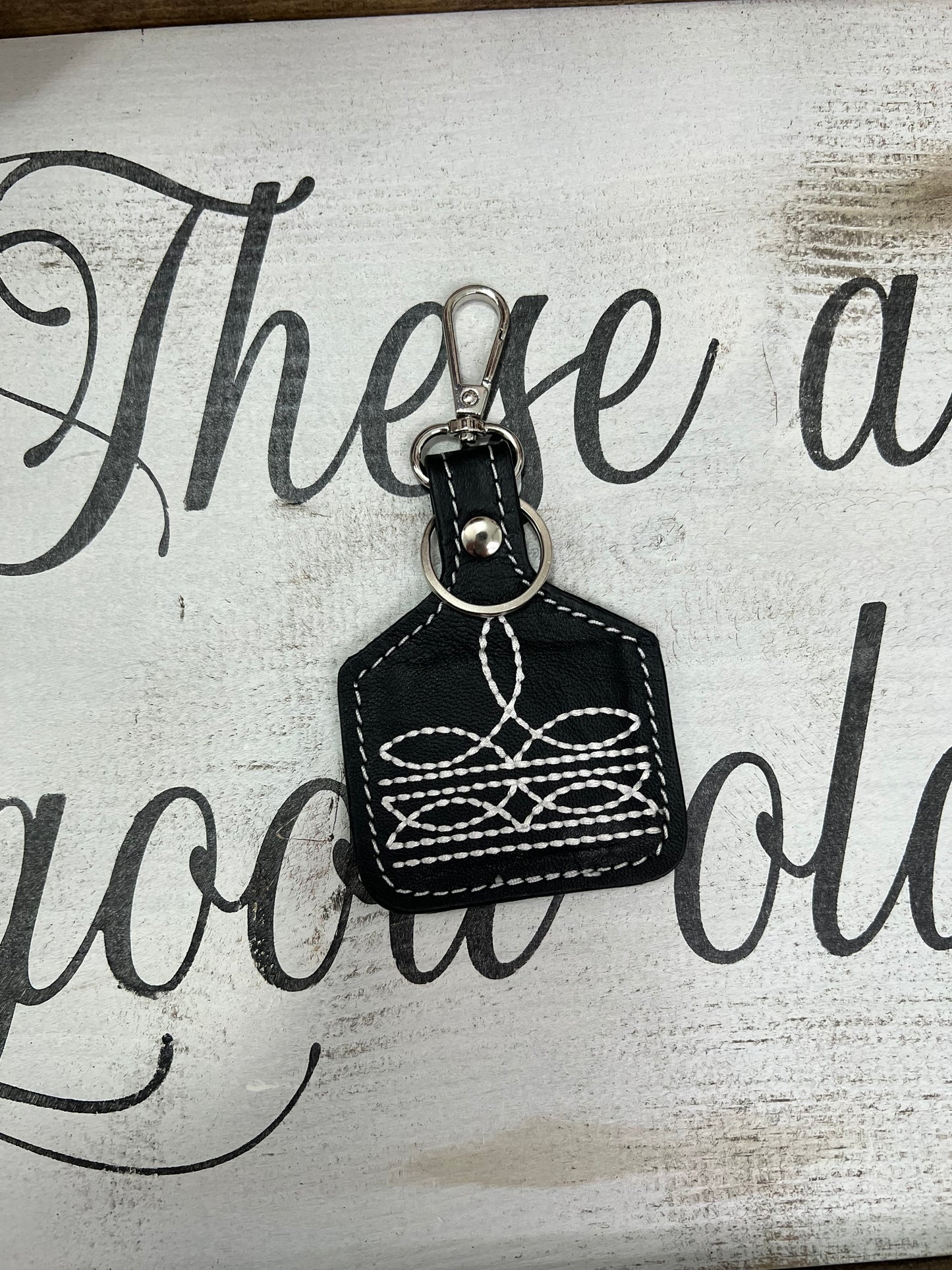 Boot Stitch Key Chain (other colors available)