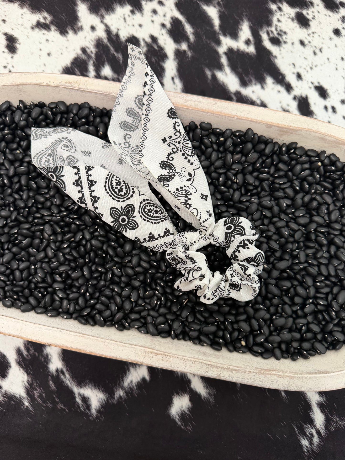 Paisley Bow Scrunchie