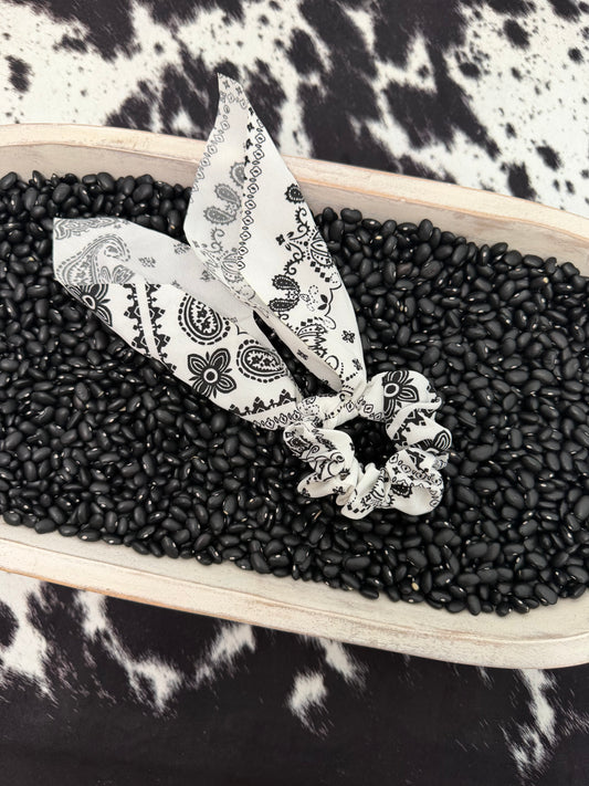 Paisley Bow Scrunchie