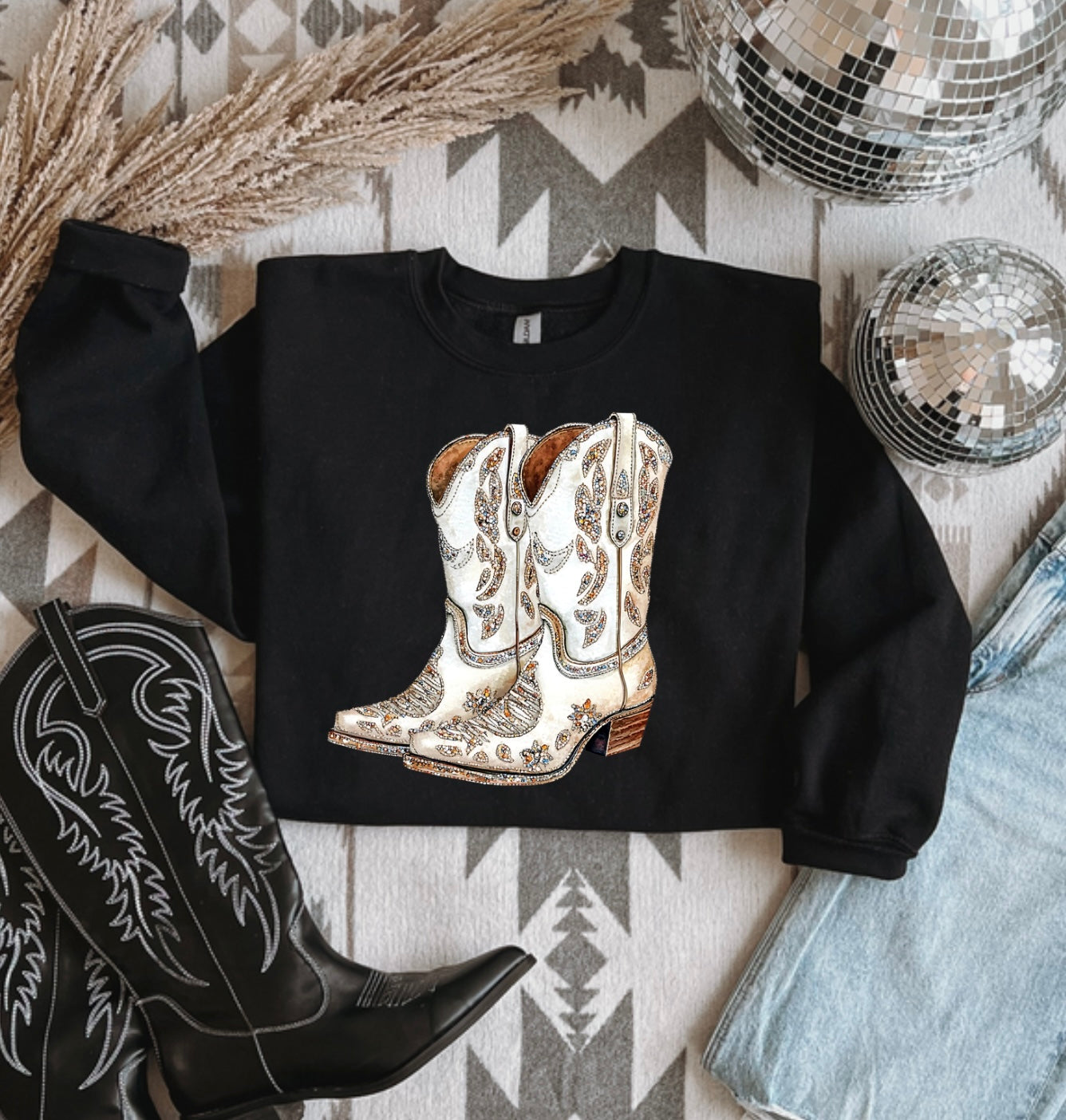 Rhinestone Rodeo Crewneck