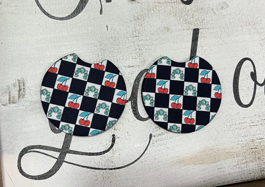 Checkered Car Coasters