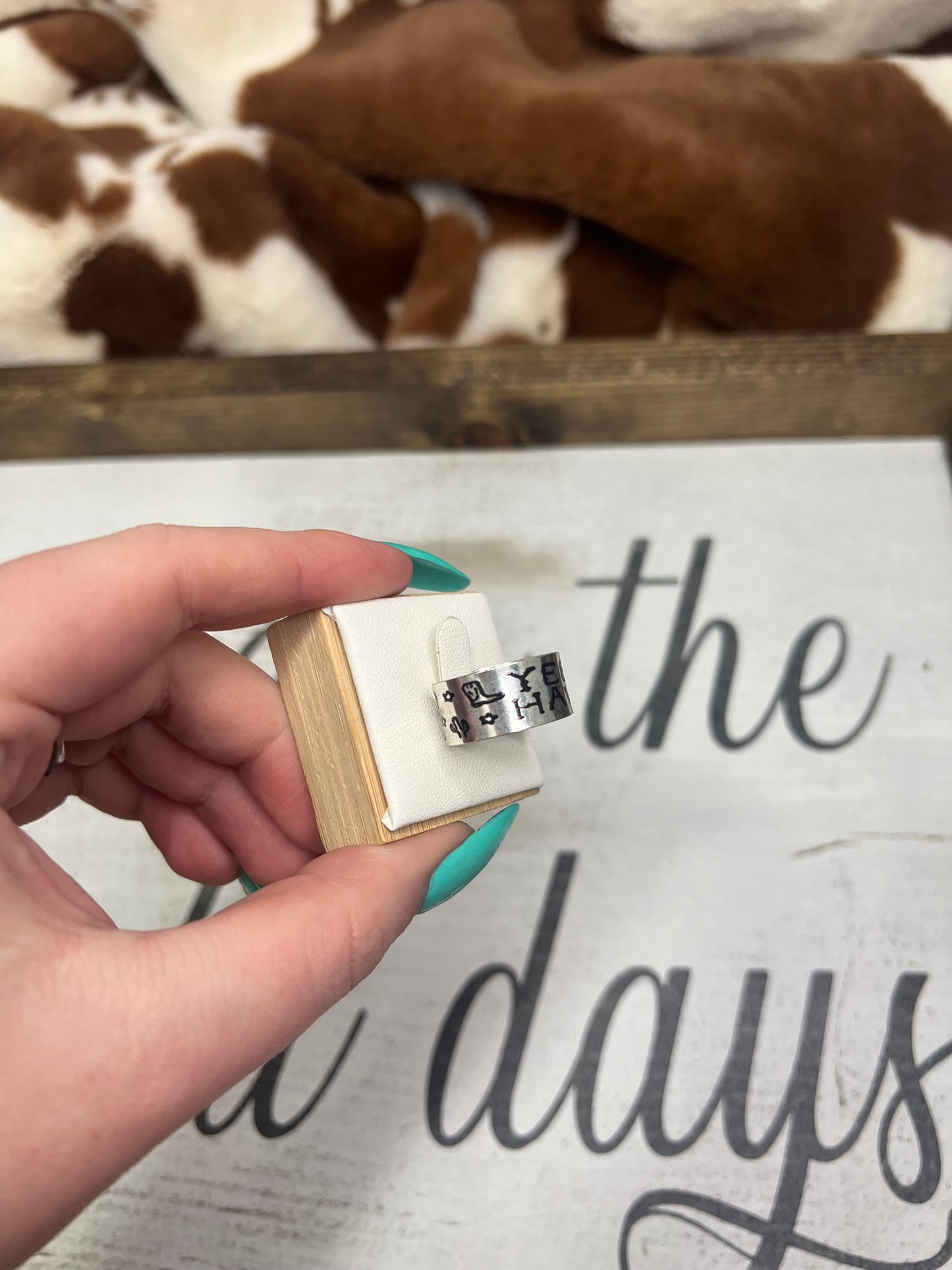 Yeehaw Stamped Ring