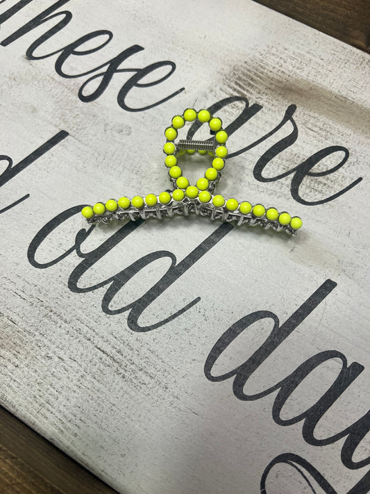 Neon Claw Clip