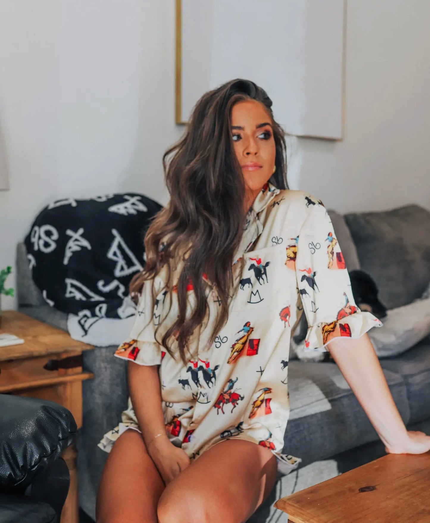 Retro Western Pajamas L