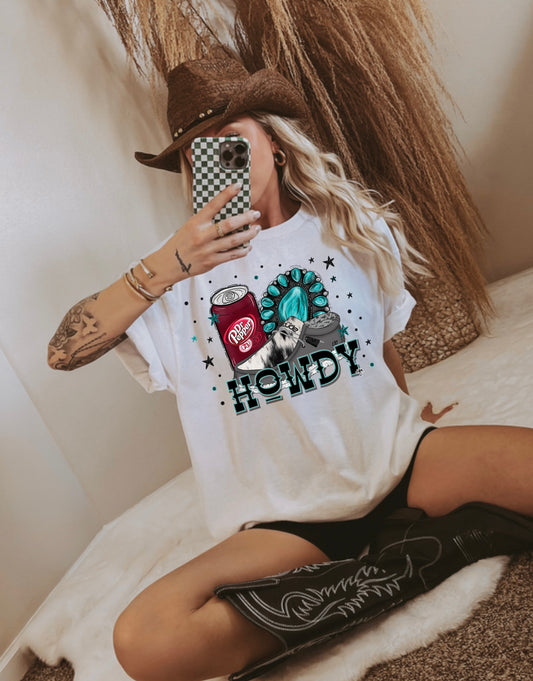 Howdy Dr Pepper Graphic Tee