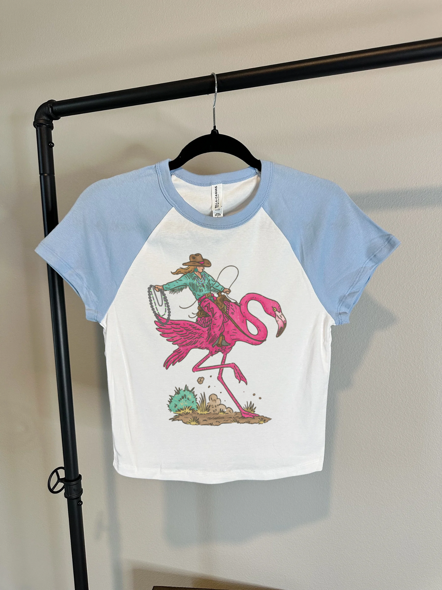 Cowgirl Flamingo Baby Tee