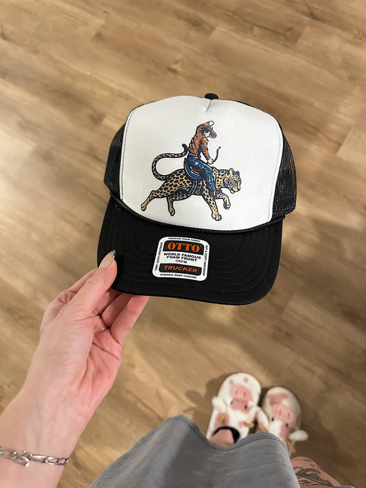Cowboy Jaguar Trucker Hat (Multiple Color Options)